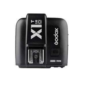 Top of X1T Godox controller on white background